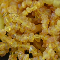 Raw amber necklace honey chips